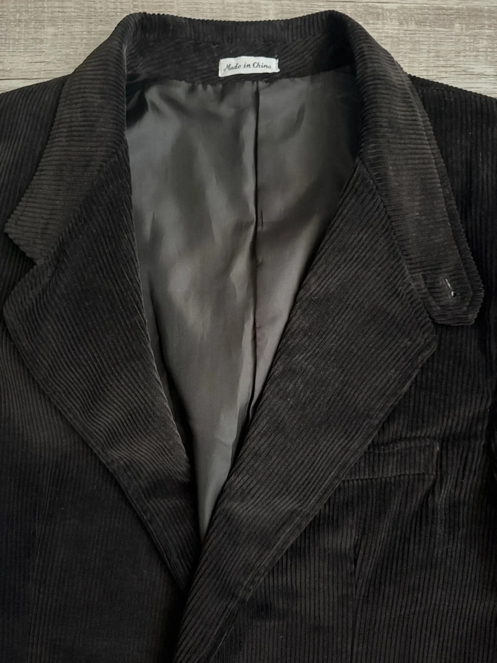 NWT Vintage Wentworth Montgomery Ward Black Corduroy Blazer Sport Coat 38R